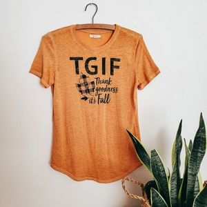 TGIF Fall cotton blend t-shirt
